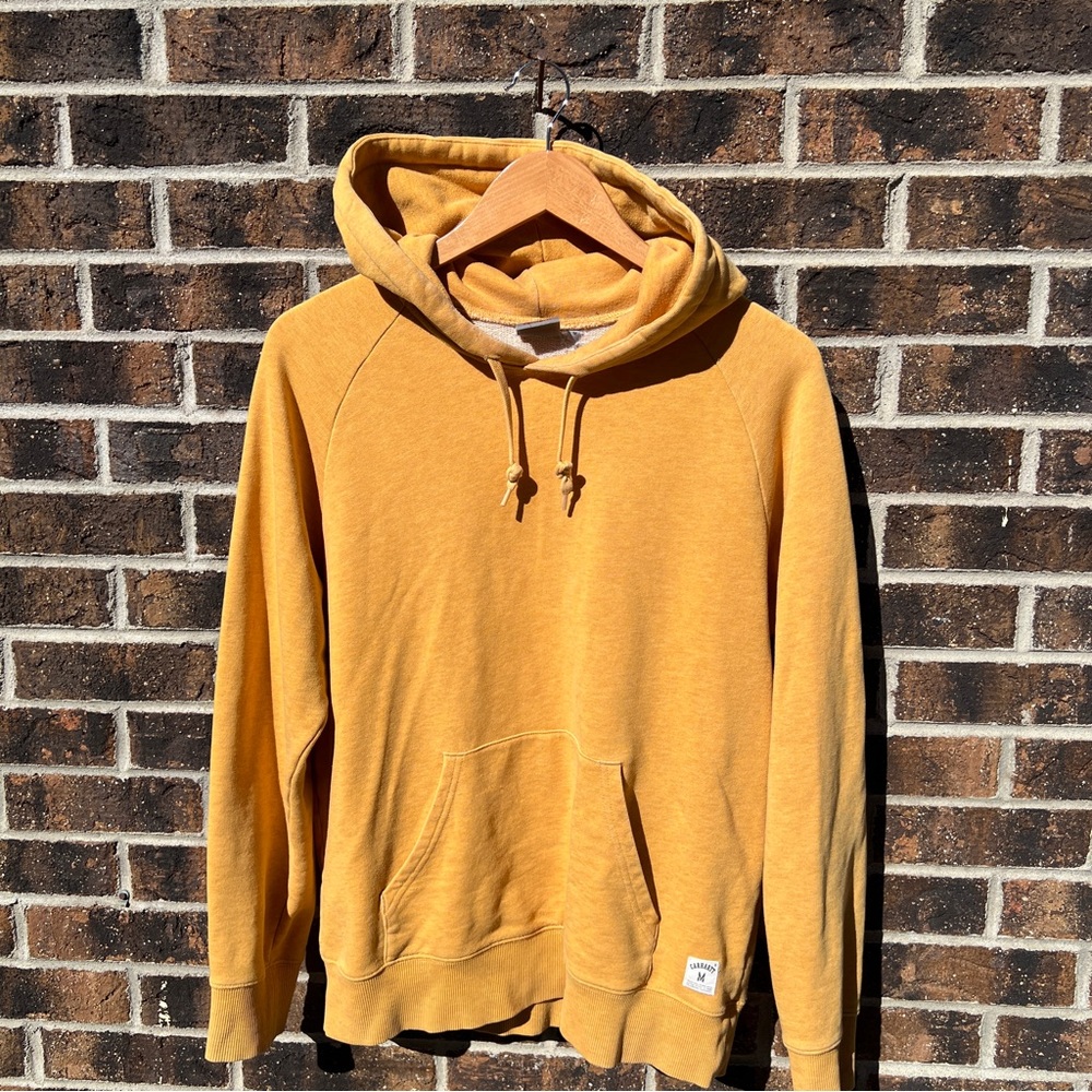 Carhartt Men's Mustard Yellow Hooded Pullover